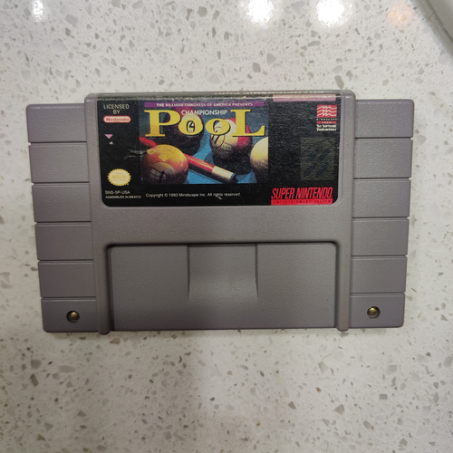 Championship Pool Super Nintendo SNES TESTED