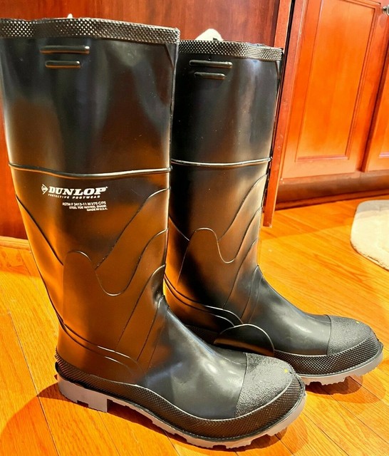 black work boots size 11