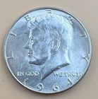 1964 AU/BU Kennedy Half • First‑Year Issue • 90% Silver • .36169 ASW