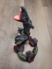 US Anime Black Shiny Rayquaza 30" Plush Toy Dragon Stuffed Animal Soft Doll