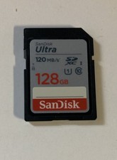 SanDisk Ultra 128GB SD Card 120 MB/s Great Condition