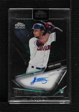 2021 Topps Chrome Black Green Refractor 46/99 Andres Gimenez #CBA-AG Auto 8at