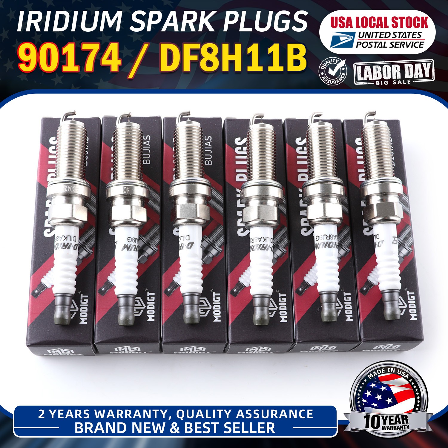 Automotive Spark Plugs For NGK 90174 DF8H11B For Infiniti Nissan 3.7L #90174