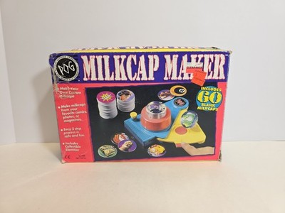 Official Pog Milkcap Maker 1995 Retro Toy Machine & Pogz Pogs Milk Caps blanks 