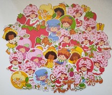 40pc. STRAWBERRY SHORTCAKE CARTOON VINYL STICKERS/DECALS