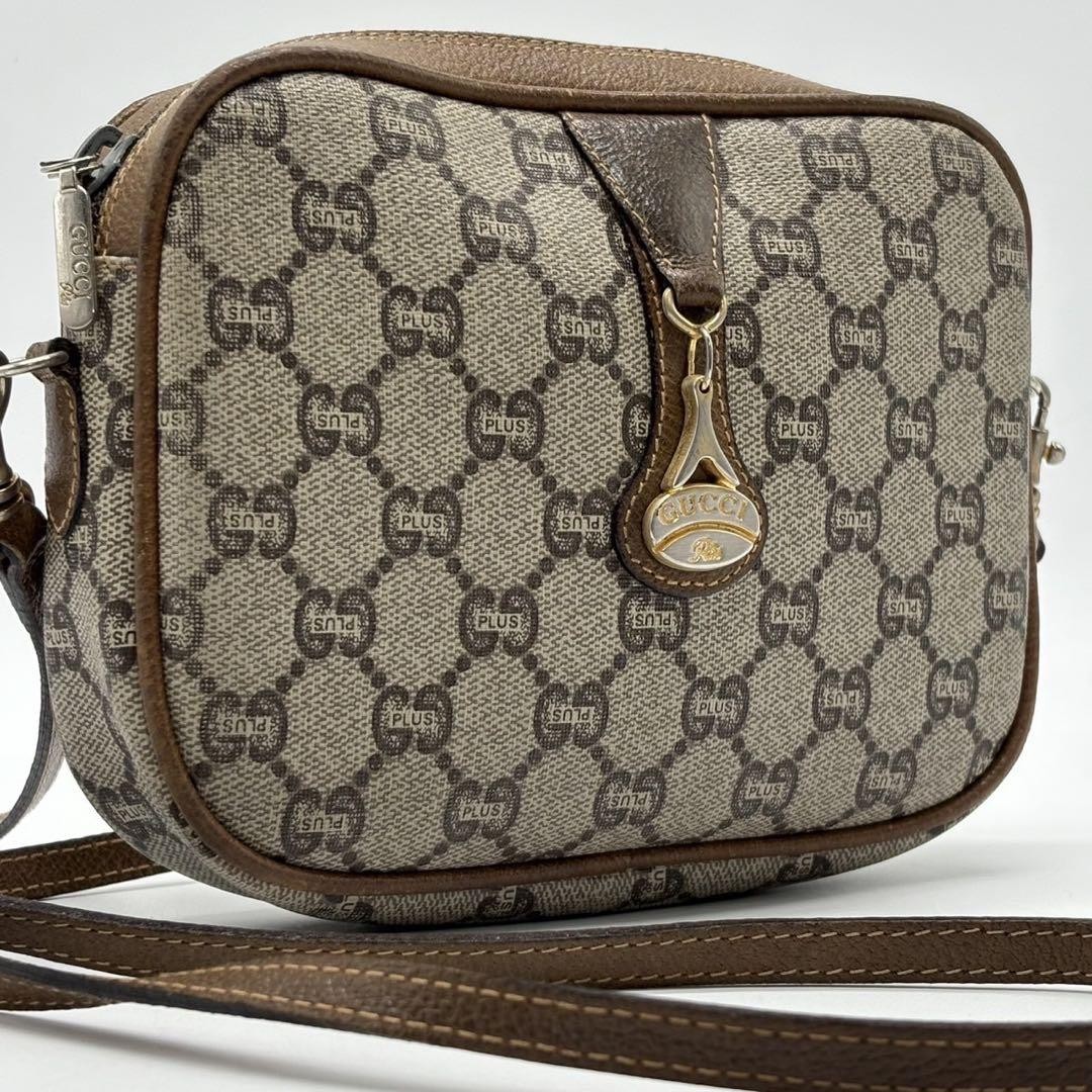 Gucci GG Supreme Mini Shoulder Bag PVC Leather 2-Way Vintage