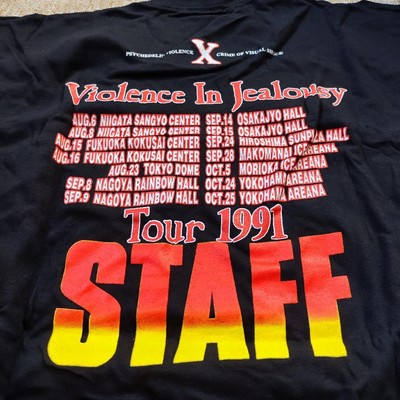 X(X JAPAN) 1991Tour 限定 復刻STAFF Tシャツ X Japan 1991Tour