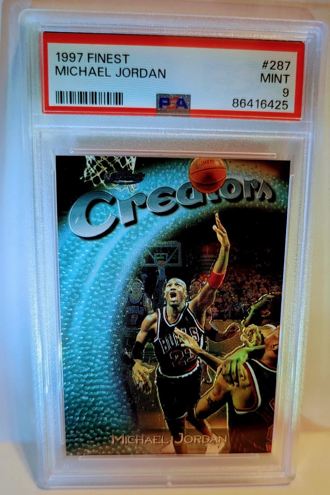 Michael Jordan 1997 Topps Finest #287 Silver - Base (No Coating