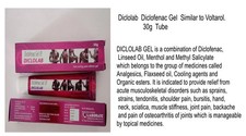 Diclo Gel. 30g Tuben. 3 Packungen. Muskeln, Gelenke, Verstauchungen Gel. 3 Boxen.
