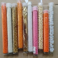 Lot Glass Beads Misc. 1/2 Lb New Misc. size and type 6011 SALE