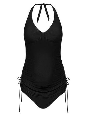 Bellybutton Maternity Damen-Umstandsbadeanzug, einteilig, Schwarz