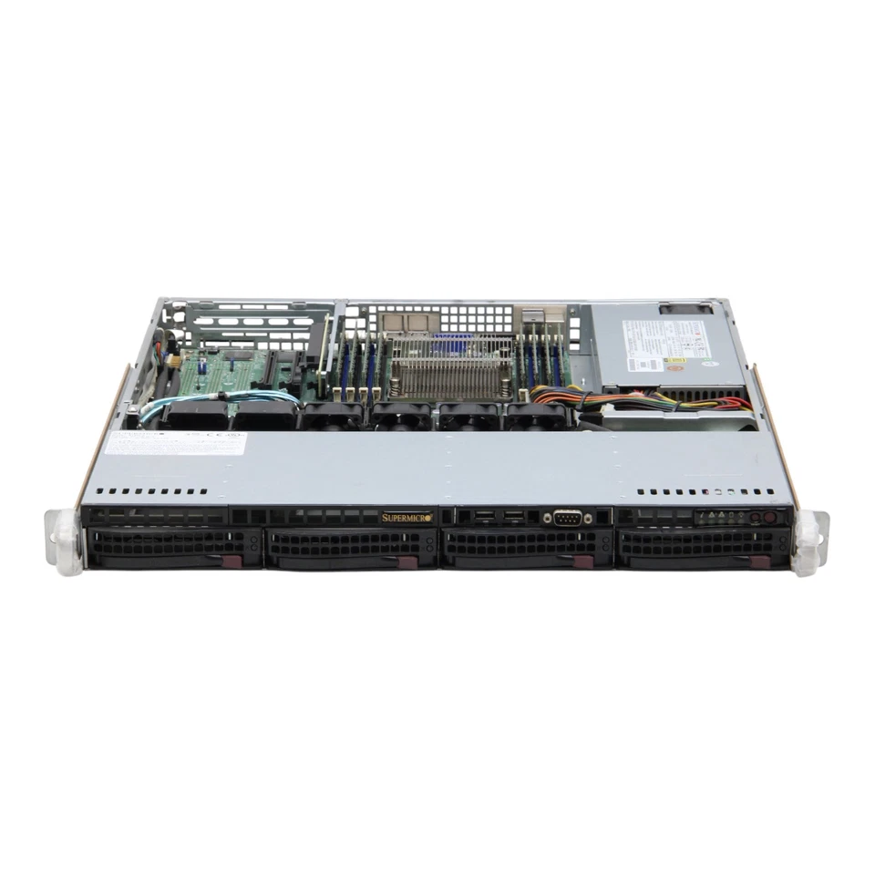 Supermicro CSE-813M X9SRi-F E5-1620 32GB PWS-351-1H SAS / S-ATA Rack Server - Bild 3 von 4