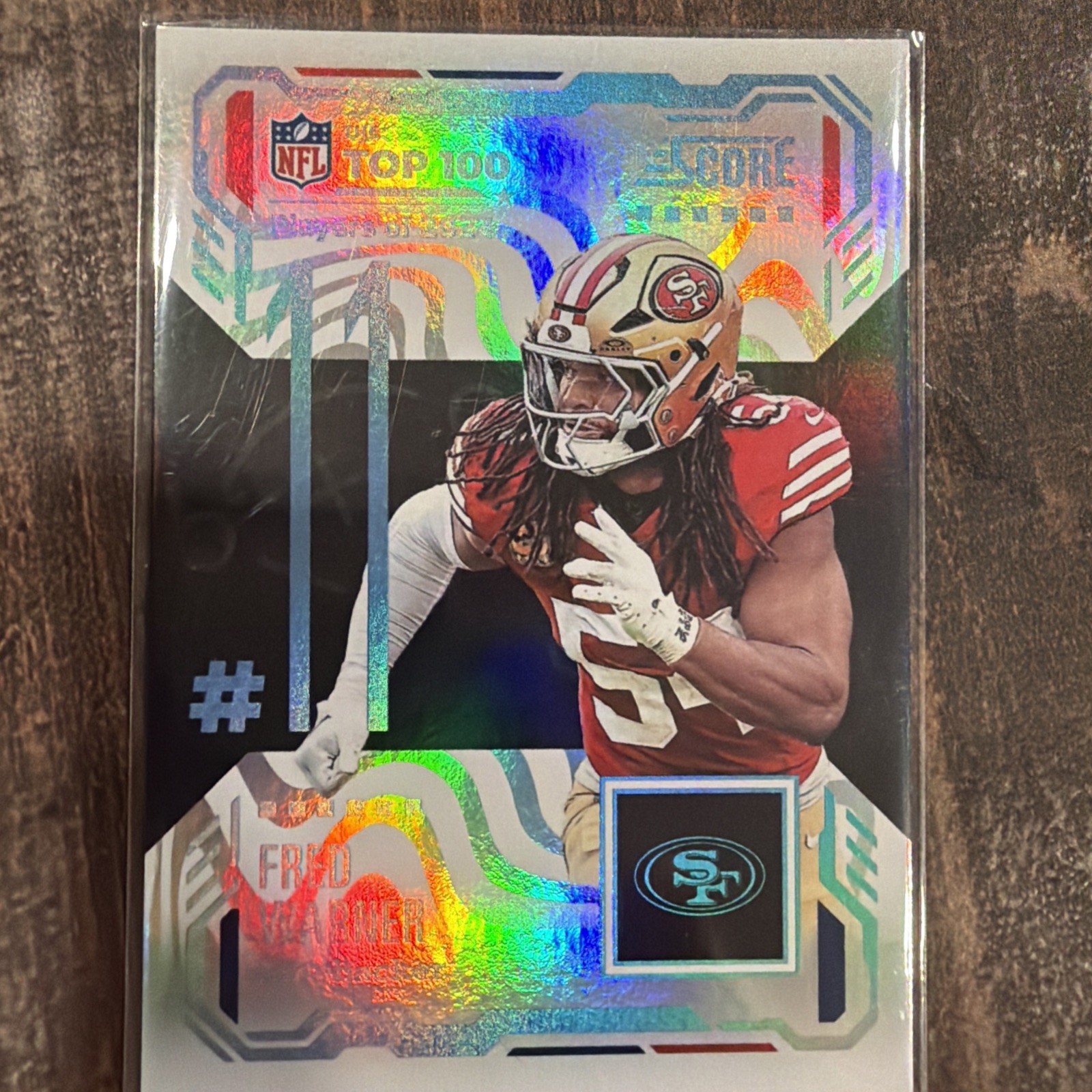 2025 Panini Score - The Top 100 #11 Fred Warner SSP - CASE HIT - 49ers.
