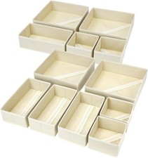 Drawer Organizer Clothes 12 Pack Dresser Organizer Foldable Closet Organizers