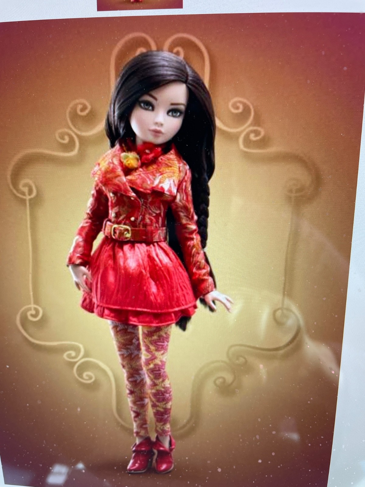 Аксессуары для кукол Tonner Ellowyne Wilde 16" doll Outfit Heart Burn Jacket, Dress & Shoes SET — фото 2
