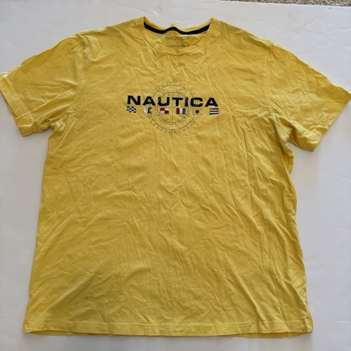 Nautica Men's Bright Yellow Tee