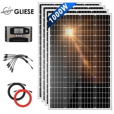 400W 600W 800W 1000W 1200W Solarpanel Solarmodul Kit Balkonkraftwerk Wohnhaus