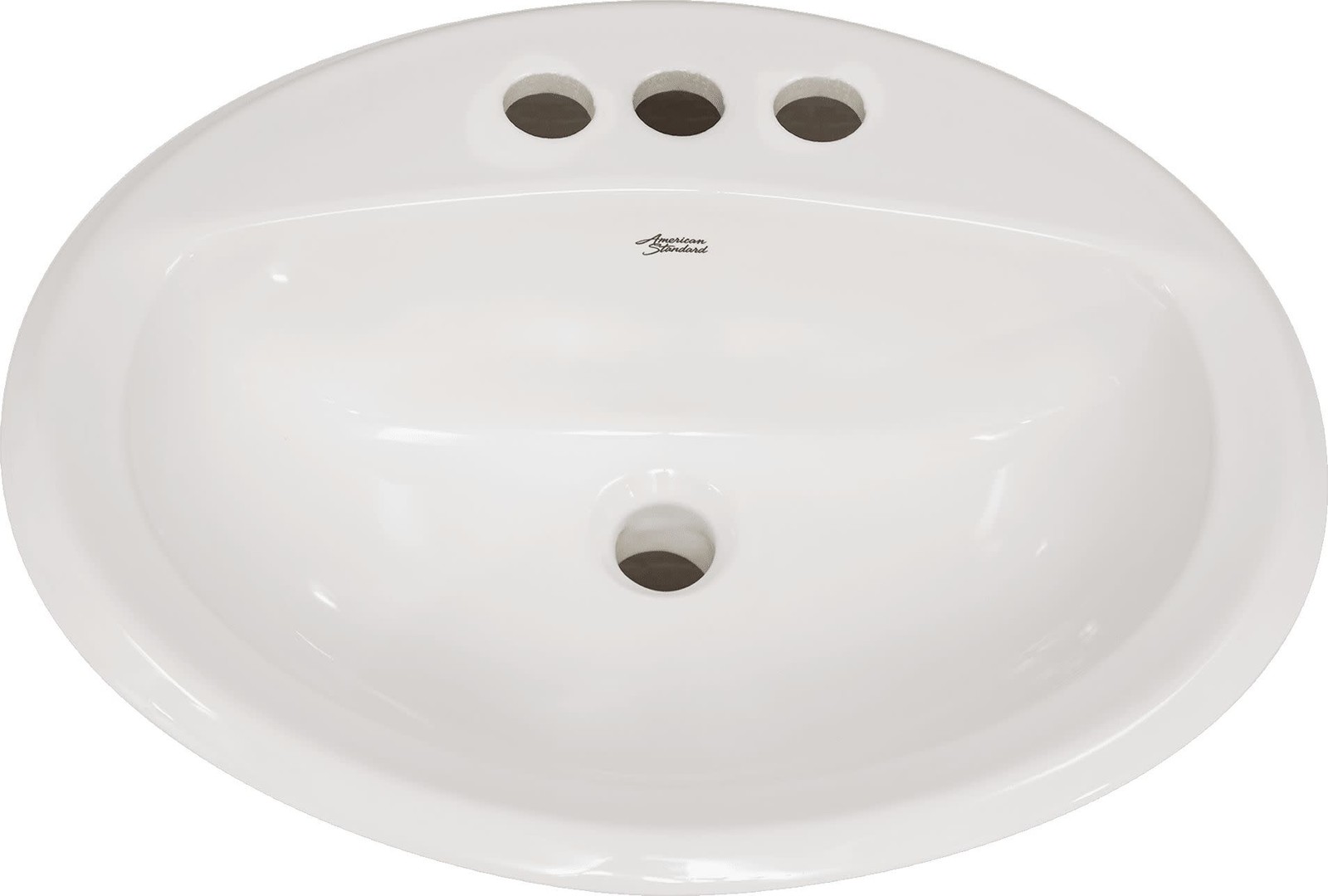 American Standard Aqualyn 20-3/8 Inch Drop-In Porcelain Sink White 0475.020
