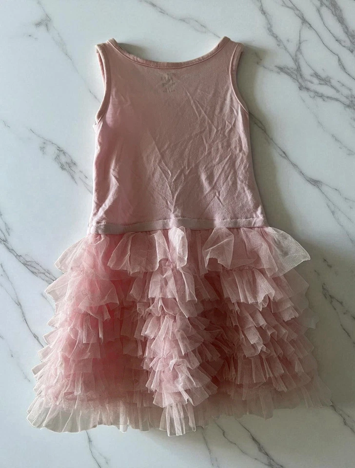 Vestido Tutú Tul Niñas Rosa XS 4 The Children's Place Lentejuelas Foto 2 de 3