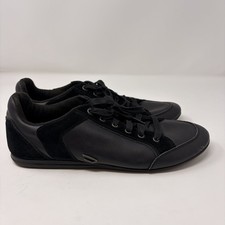 Diesel WANTED II Men Leather Black Shoes 11 Sneakers Y2K Casual Luxury