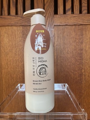 MIDHA Brown Rice Body Wash Vanilla Wood Brown Rice Seed Extract 24.0 fl oz