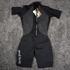 Body Glove Springsuit Wetsuit Women's 11/12 Black Short Sleeve Surf NWT
