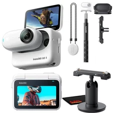 Insta360 GO 3 Action Camera, White - 64GB with Sport Kit