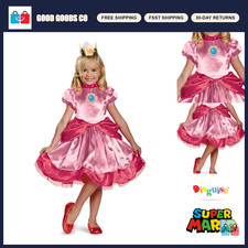 Super Mario Princess Costume for Kids - Fun Dress-Up Outfit for Parties  Hallow