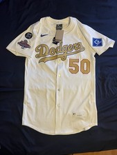 100% Authentic 2025 Mookie Betts LA Dodgers Nike Elite Jersey 40 M GOLD BNWT AD