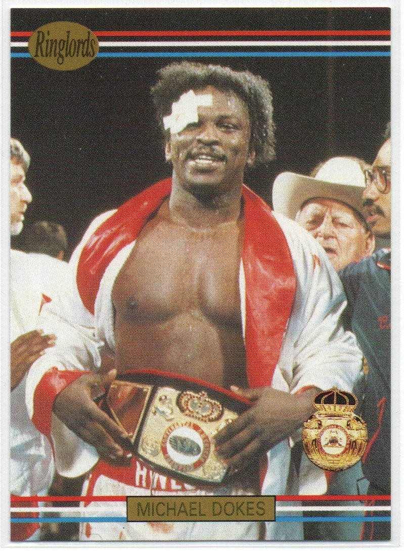 Michael Dokes 1991 Ringlords #12  "Dynamite"  Boxing  Players International  #1