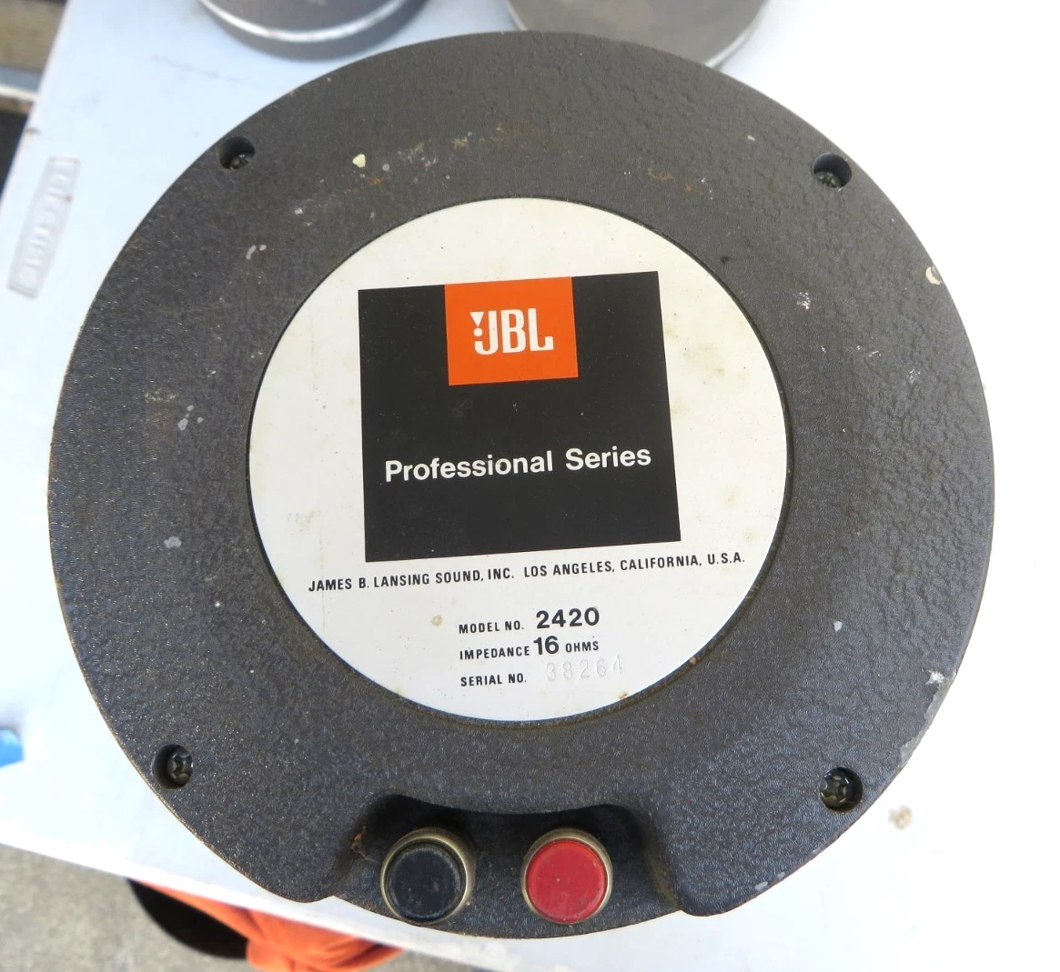 JBL 2420　ドライバー ２個 JBL 2420 Driver Units + 1217-1290 Horns Set Pair Very Good from JP