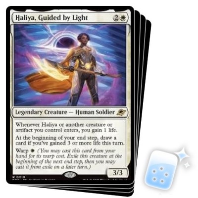 mtg mint card ebay HALIYA, GUIDED BY LIGHT X4 Edge Of Eternities EOE Magic STERN SCOLDING X4 The Lord