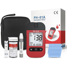 Hemoglobin Analyzer Fast HB Testing Kit with 25 Test Strips