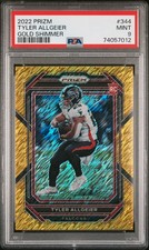 2022 PANINI PRIZM GOLD SHIMMER #344 TYLER ALLGEIER 4/10 PSA 9