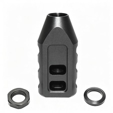 1/2-28 Aluminum Tank Style Muzzle Brake For .223 5.56 .22LR 5.7X28