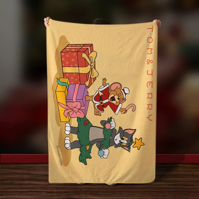 Weihnachts Decke 10.Namenabdruckfähige Cartoon Decken für Sessel und Sofas