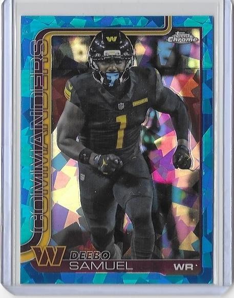 2025 DEEBO SAMUEL TOPPS CHROME SAPPHIRE BASE CARD NO. 294