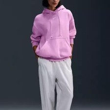 Nike Sportswear Phoenix Oversized Fleece Pink Hoodie Sweatshirt size Medium