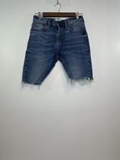 Abercrombie Kids 15/16 Denim Shorts Blue Distressed Cutoff Frayed Hem