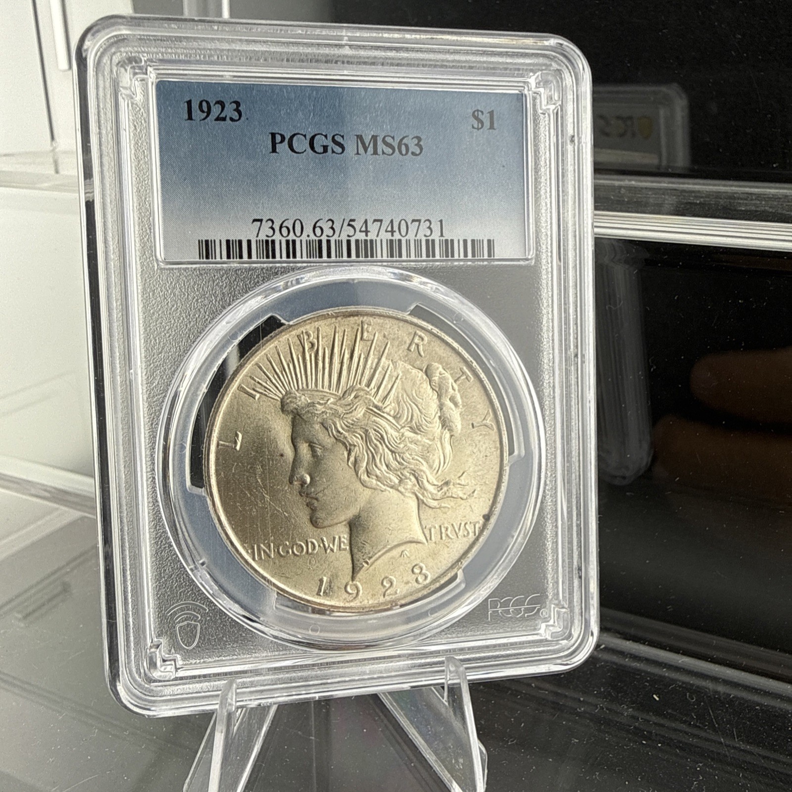 1923 Peace Silver Dollar $1 Philadelphia PCGS MS63 Business Strike KM#150
