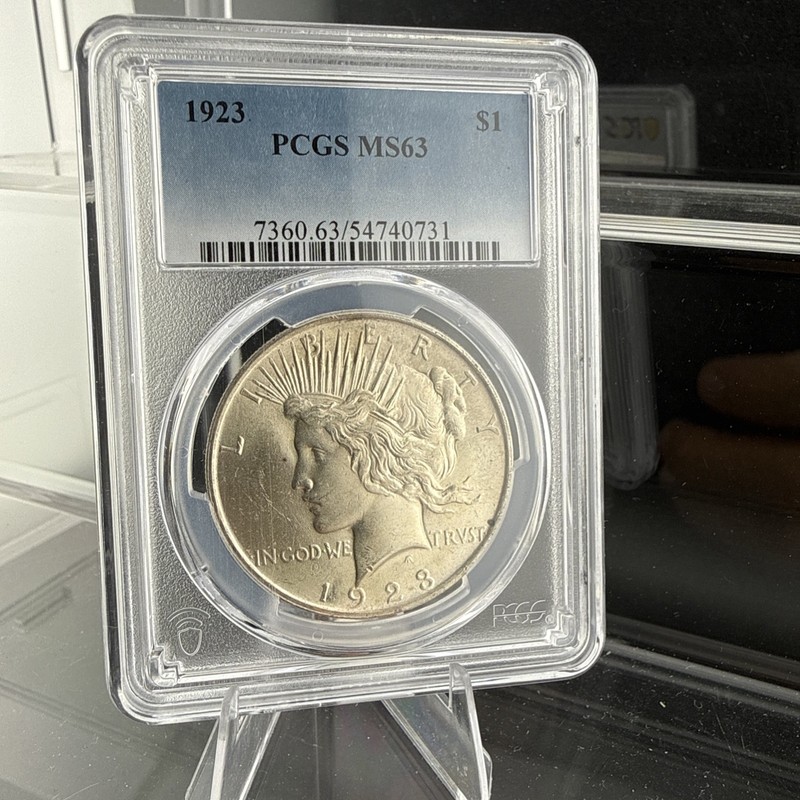 1923 Peace Silver Dollar $1 Philadelphia PCGS MS63 Business Strike KM#150