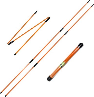 Golf Alignment Sticks (Pack of 2) 48-Inch Collapsible Golf Alignment Sticks for