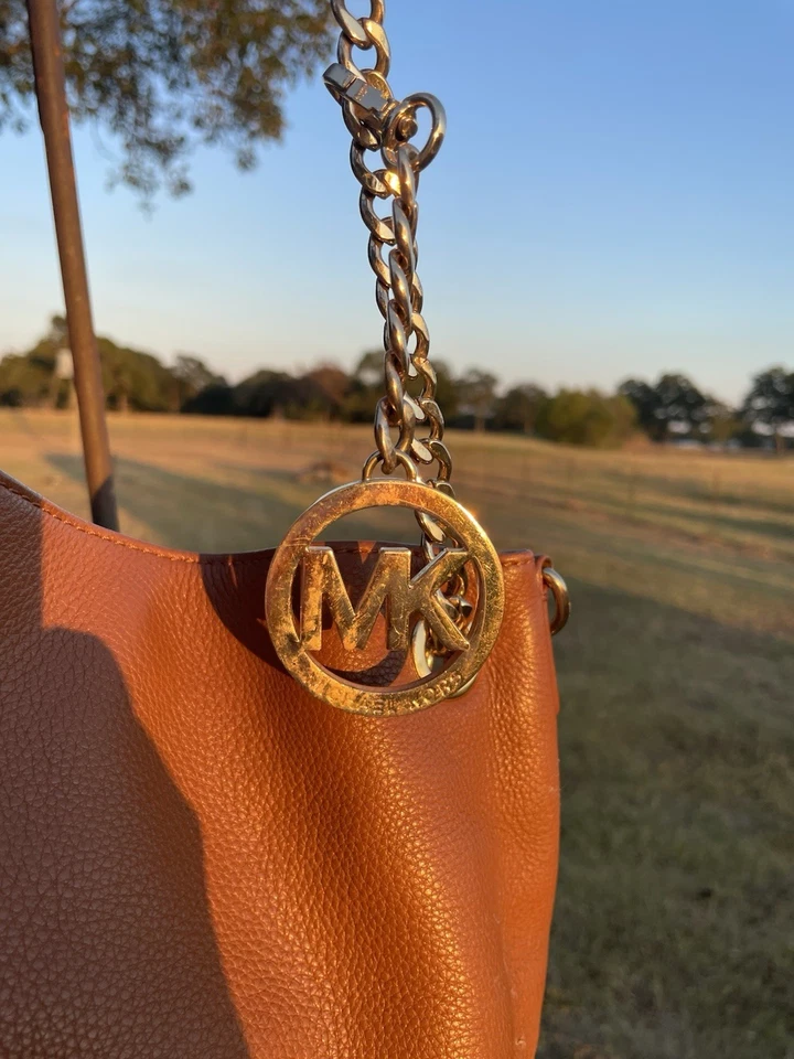 Michael Kors Large Leather Tote Bag - Image 3 of 4