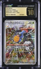CGC 10 Pristine Karrablast 094/086 Pokemon Black Bolt Illustration Rare 2025