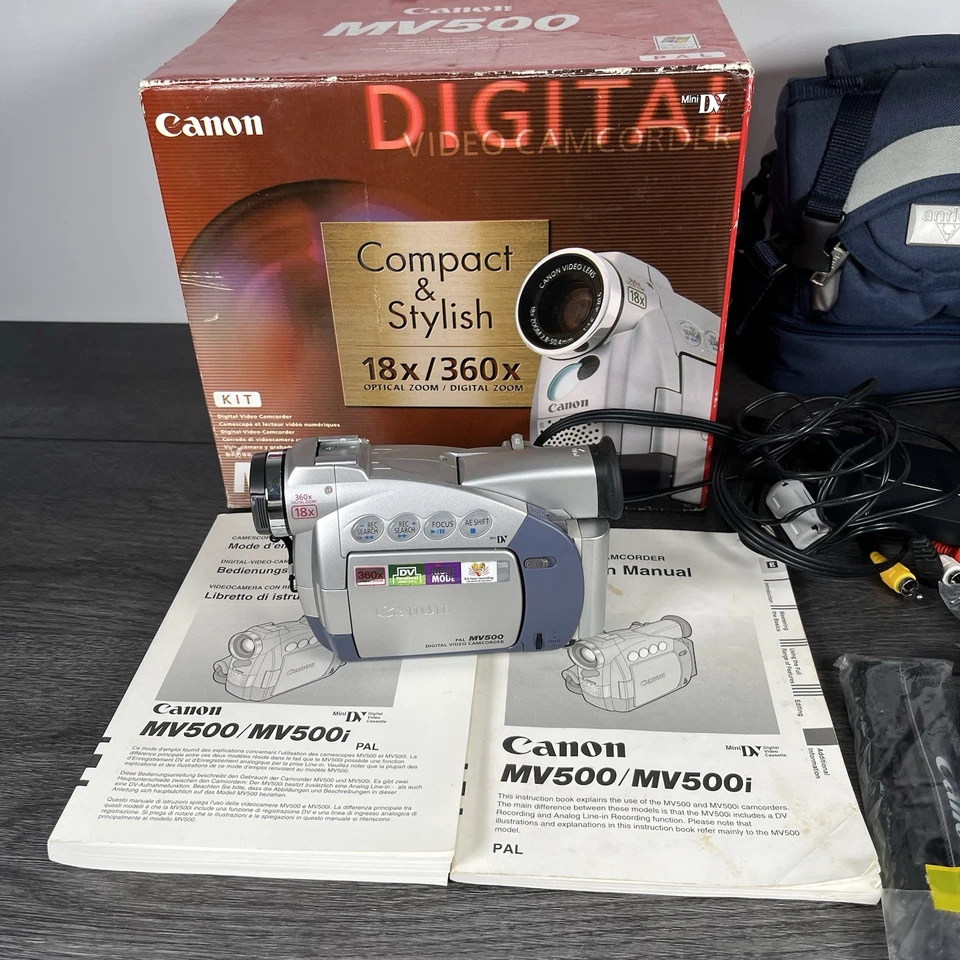 Canon MV500i MiniDV Camcorder CCD Sensor 18x Zoom Tested & Working Boxed VGC - Image 2 of 4