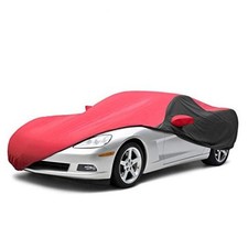 KAKIT Waterproof Car Cover Custom Fit for 2005-2013 C6 Corvette C6 Red Black