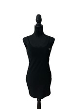 Pink Black Spaghetti Strap Dress