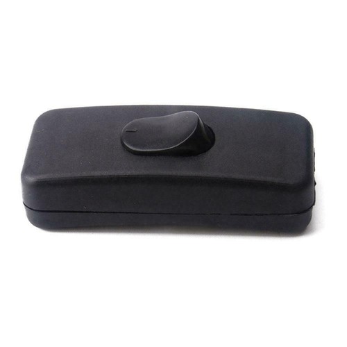.INLINE SWITCH 2A BLACK WHITE For TABLE STANDARD LAMP LIGHT ROCKER CORD J3D8 - Picture 11 of 13
