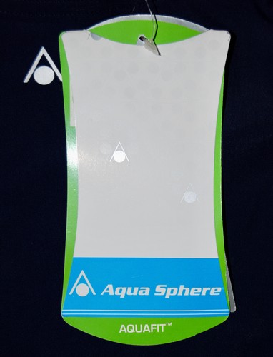 NWT Aqua Sphere Women's Cindy Navy Blue with Coral 1-pc Tank Swimsuit sz 10 14 - Picture 11 of 15