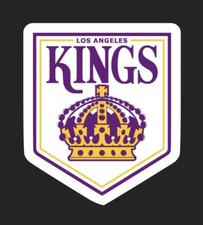 LOS ANGELES KINGS  Logo Sticker  Puck Stickers Car  NHL Hockey Decal Ice